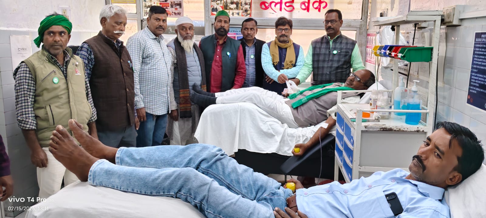 जिला अस्पताल बाराबंकी में स्वेच्छिक रक्तदान शिविर