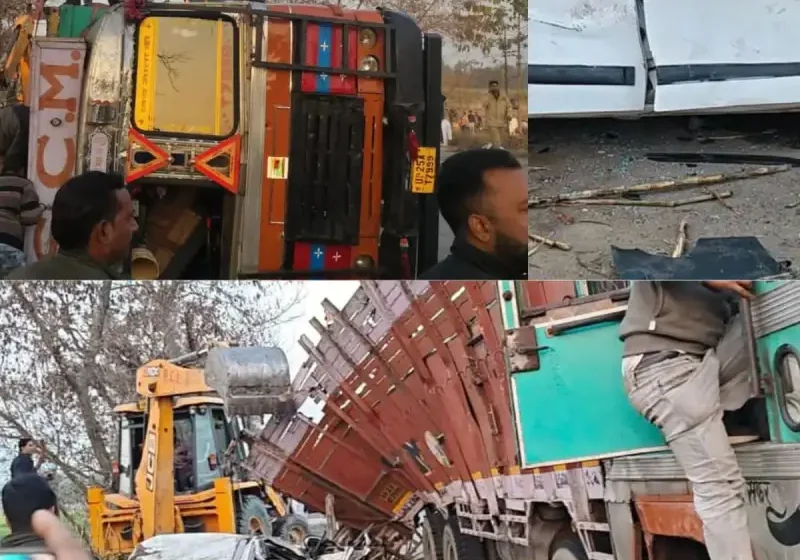 बरेली में चमत्कार: गन्ने के ट्रक के नीचे दबी कार, एक घंटे के रेस्क्यू के बाद सही-सलामत निकला हेड कांस्टेबल